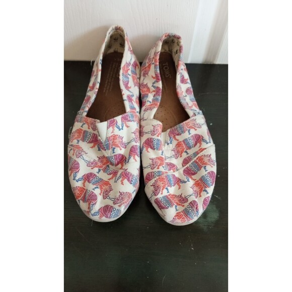 Tom's WWF Rino novelty print flats - Picture 2 of 7